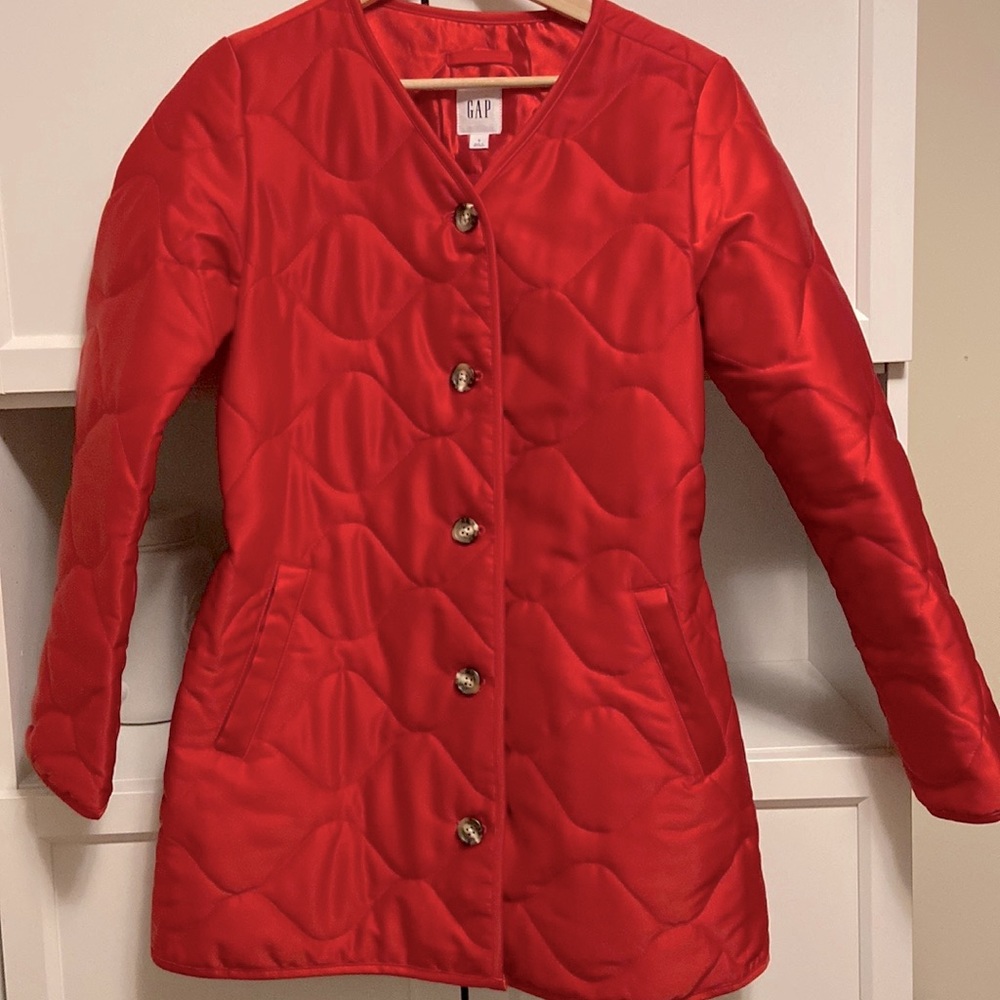 GAP. Red fall coat.